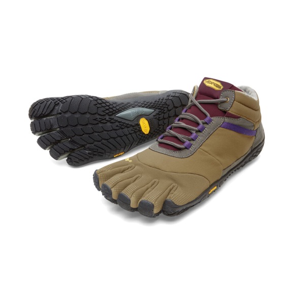 Damske Turistické Topánky Vibram Slovensko - FiveFingers Trek Ascent Insulated Hnedožltý / Nachový | 9841PQENG